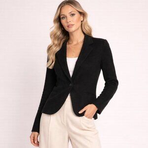 Bloomingdale’s 100% 2-PLY Cashmere Black Cardigan Lightweight Knit Sweater M
